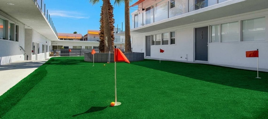 the putting green