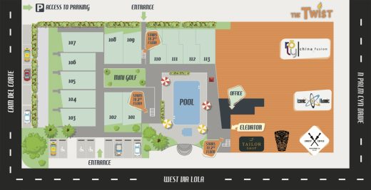 Property Map of The Twist Palm - Twist Palm Springs Guest Map 520x267 